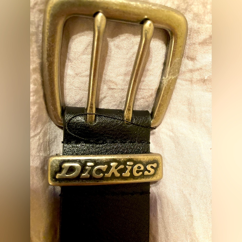 Dickies Synthetic Black Leather Belt 42-44 - Picture 2 of 5